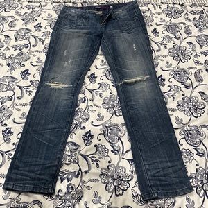 Vigoss skinny ripped jeans with embellished back pocket sz 5/6 (28)